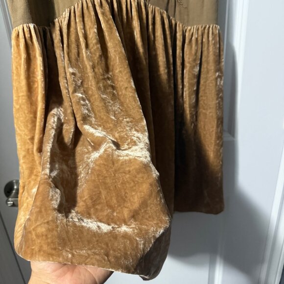 Vintage Aritzia Silk & Velvet Embroidered Dress – NWT – $245 Original - Picture 7 of 9